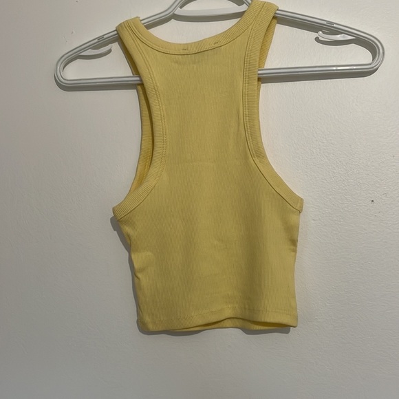 Yellow Zara Cropped Tank Top - Picture 4 of 4